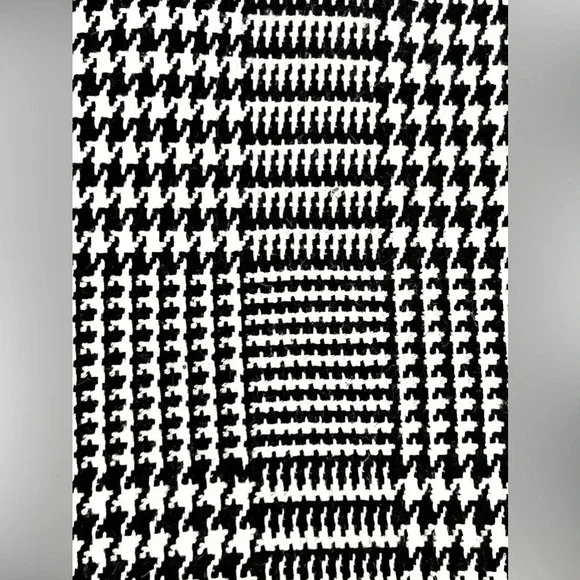 WORTHINGTON PENCIL SKIRT BLACK WHITE PLAID HIGH WAIST P STRETCH SIZE 12 LARGE - Picture 12 of 12